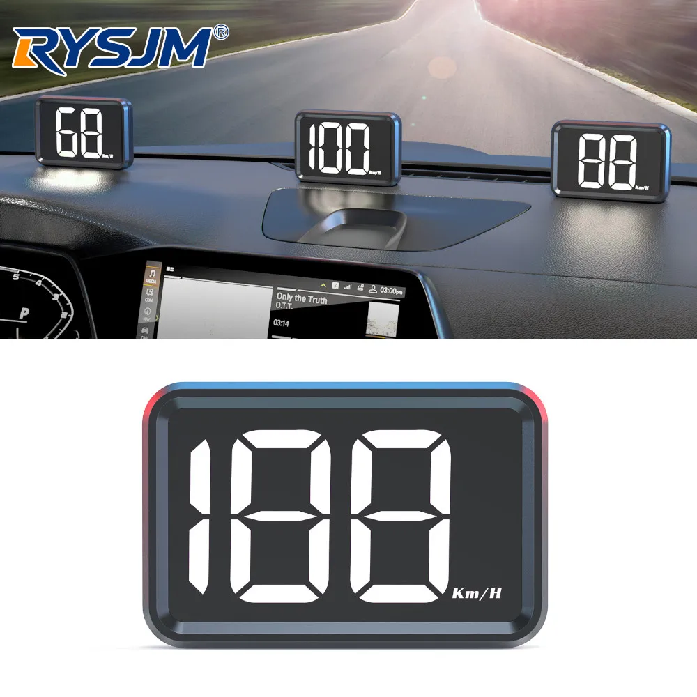 

Универсальный HUD-дисплей X1 с GPS, спидометр (KMH/MPH), большой шрифт, проекционный дисплей для автомобиля, бело-зеленая подсветка, USB-подключение
