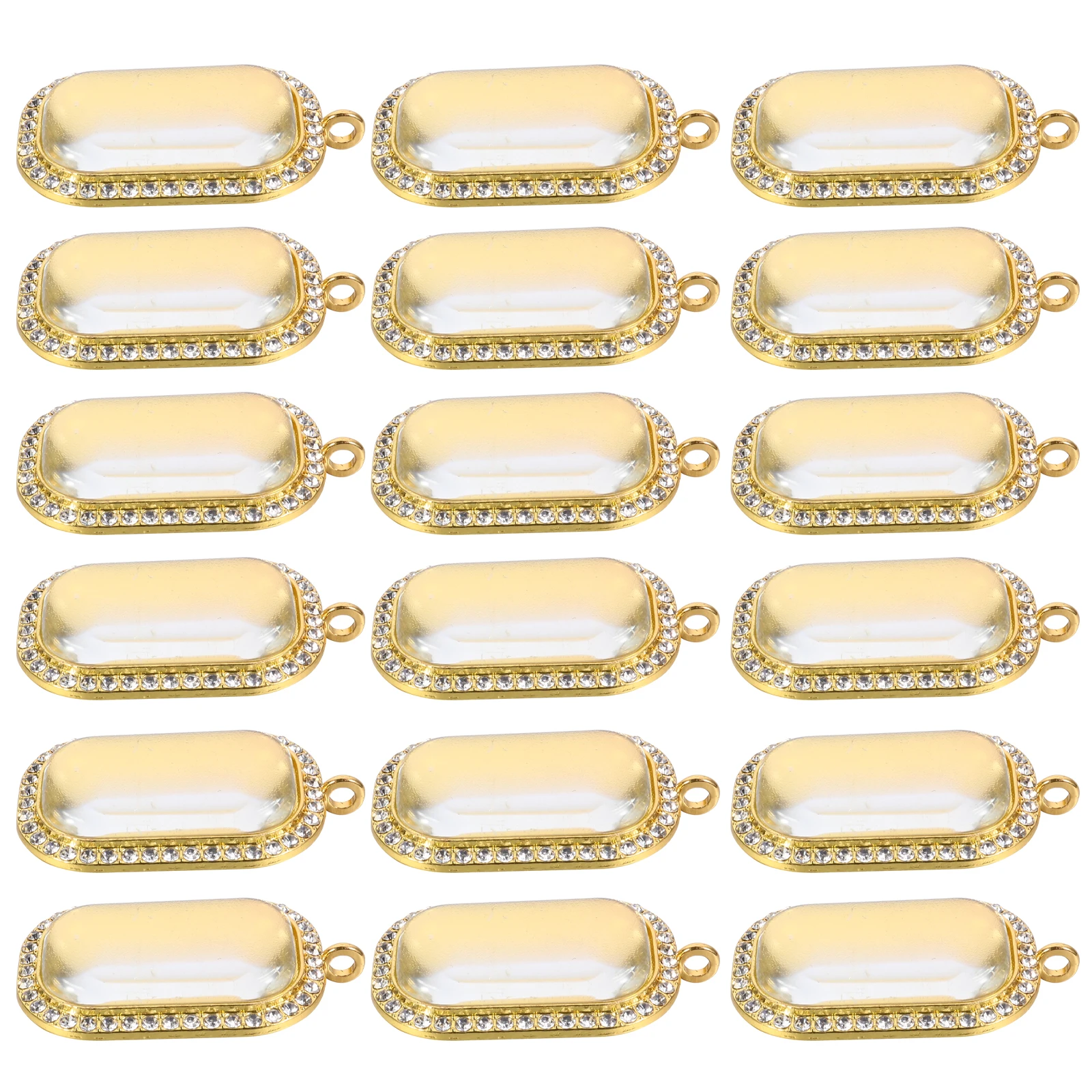 

10pcs Jewelry Accessory Bottom Vintage Trays Rhinestone Bezel Diy Jewelry Making Glass Cabochon Pendant Accessories
