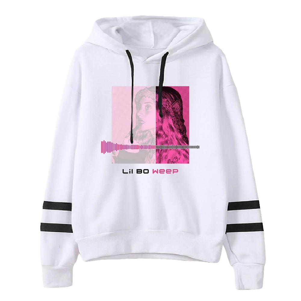 Hoodie Lil Bo Weep masculino e feminino, unissex, sem bolso, barras paralelas, moletom de manga, cantor pop, roupas de descanso em paz