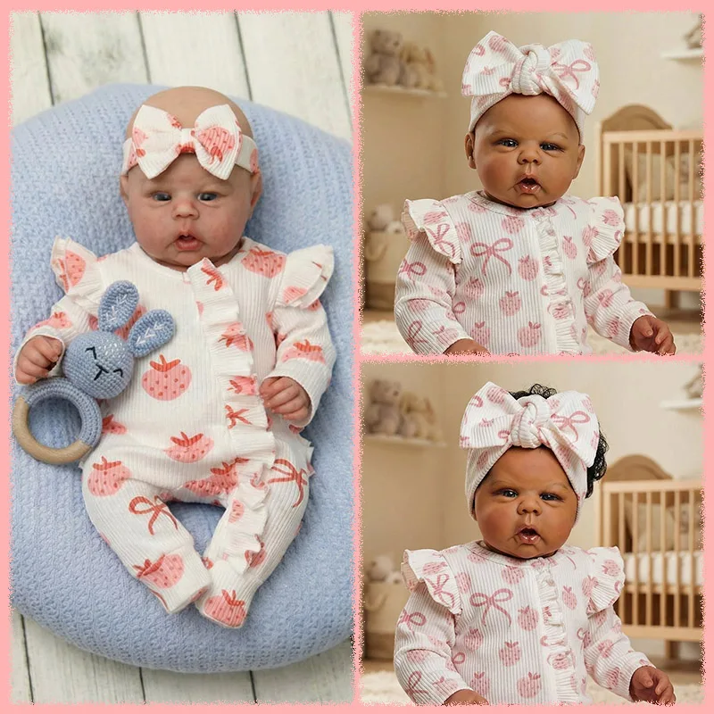 

20-дюймовая кукла Реборн Gounchi, расписанная вручную, высококачественная, с мягким телом, подарок для малышей, коллекционная художественная кукла, игрушка, детский подарок