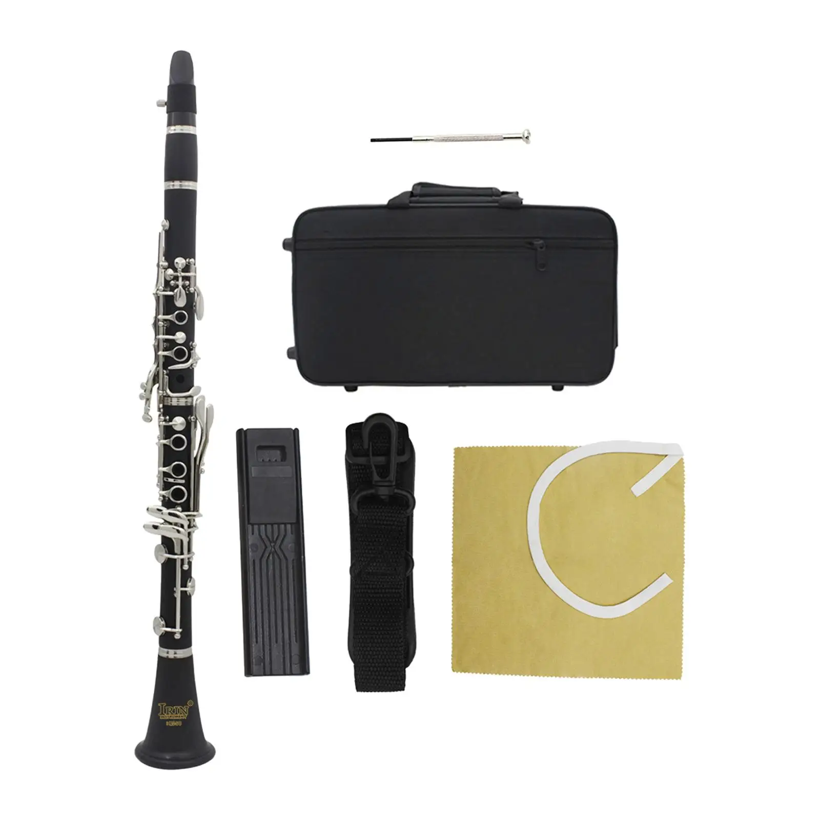 B Flat Beginner Clarinet with Storage Case Musical Instruments for Holiday