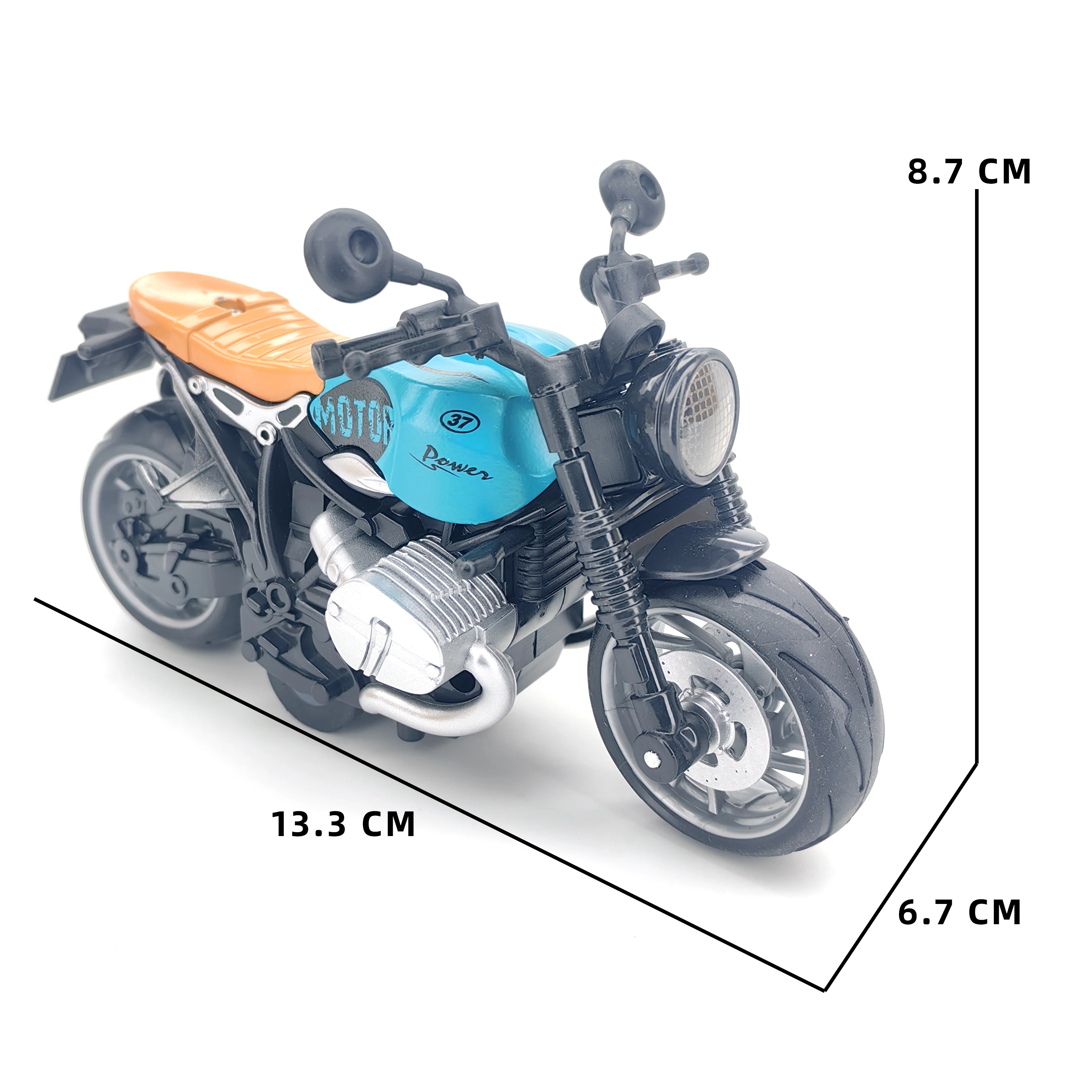 Jouets de moto pour garçons: voitures de course modèle de Locomotive en alliage simulé, voitures jouets à tirer pour enfants
