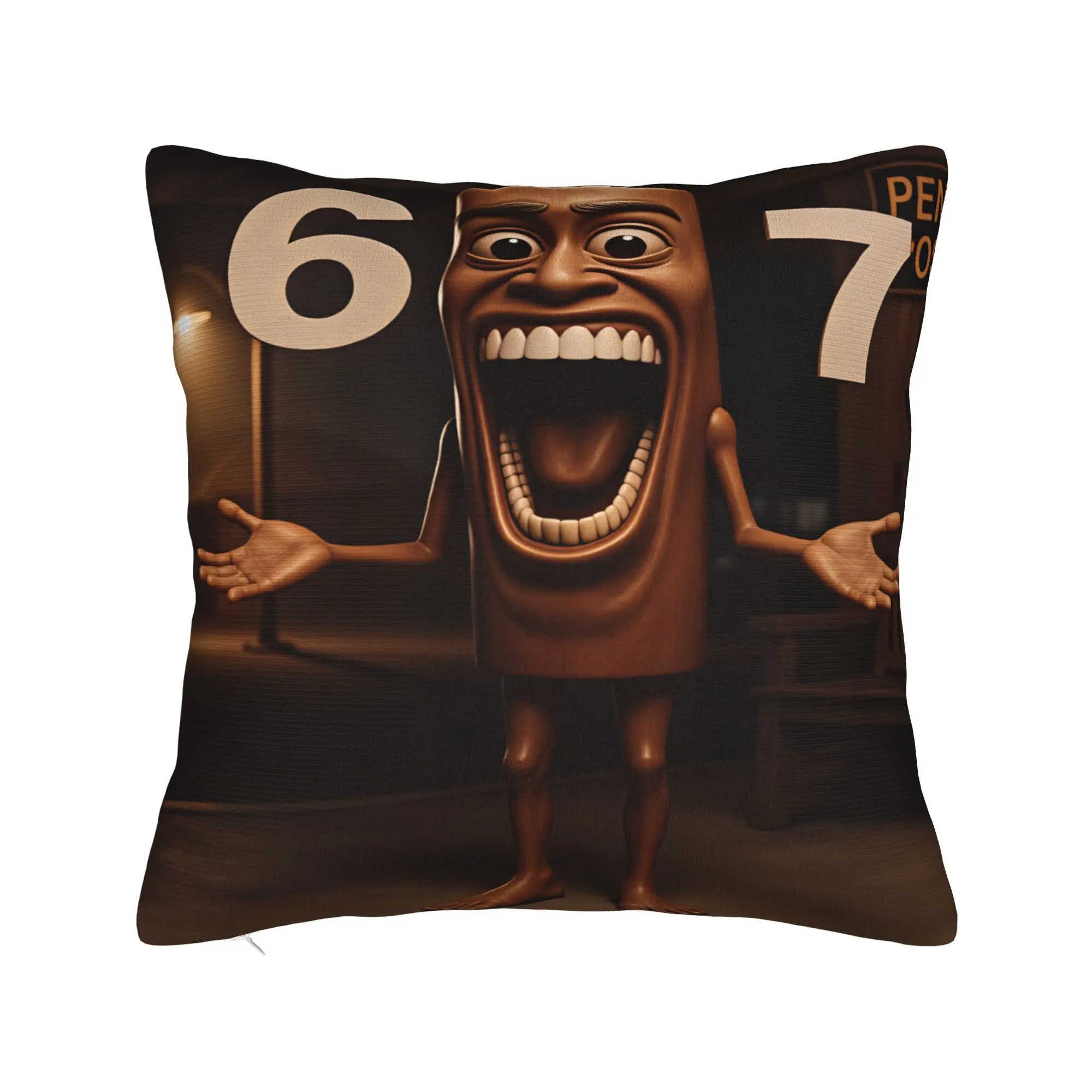 Tung Big Smile Number 67 Night Pillow Cover  Fashion Pillow Case For Chair Sofa Home Decor Soft Cushion Cover Birthday Present
