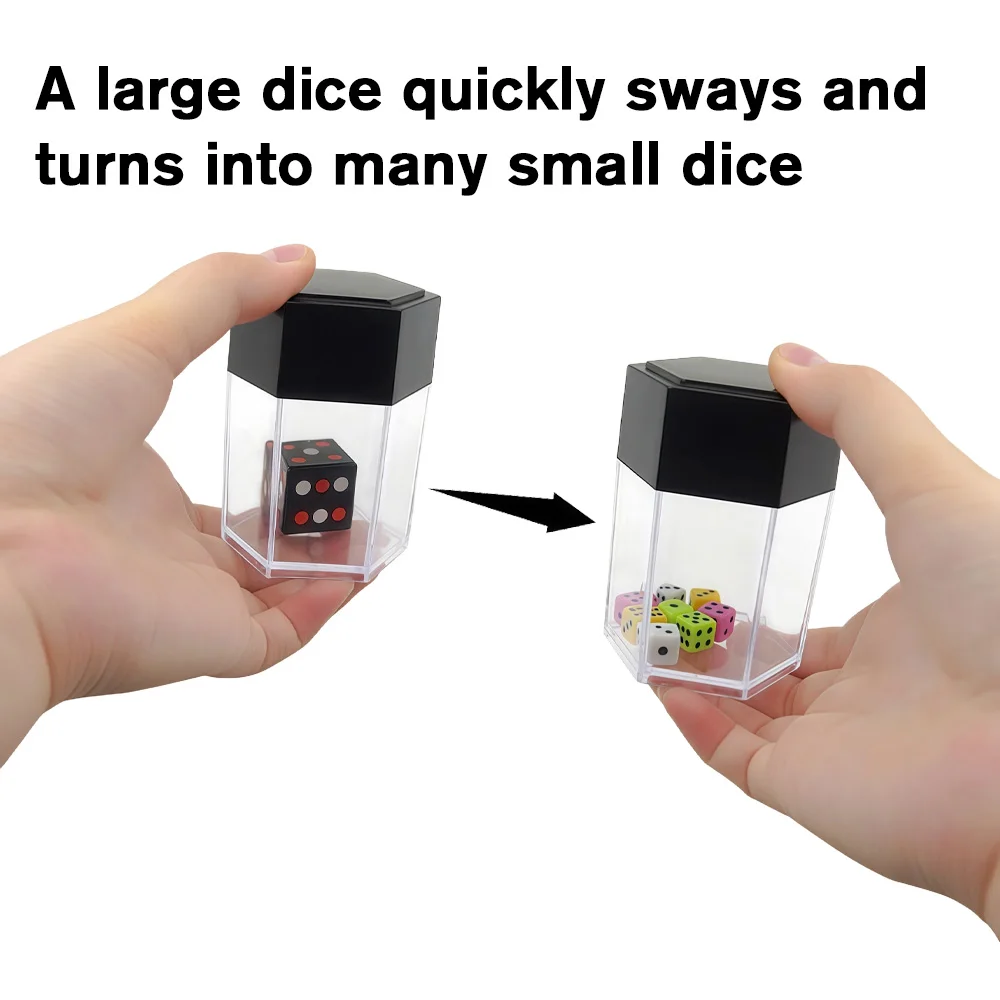 لعبة النرد السحرية المتفجرة - لعبة النرد خدعة ممتعة، دعامة مزحة قريبة للأطفال والسحرة