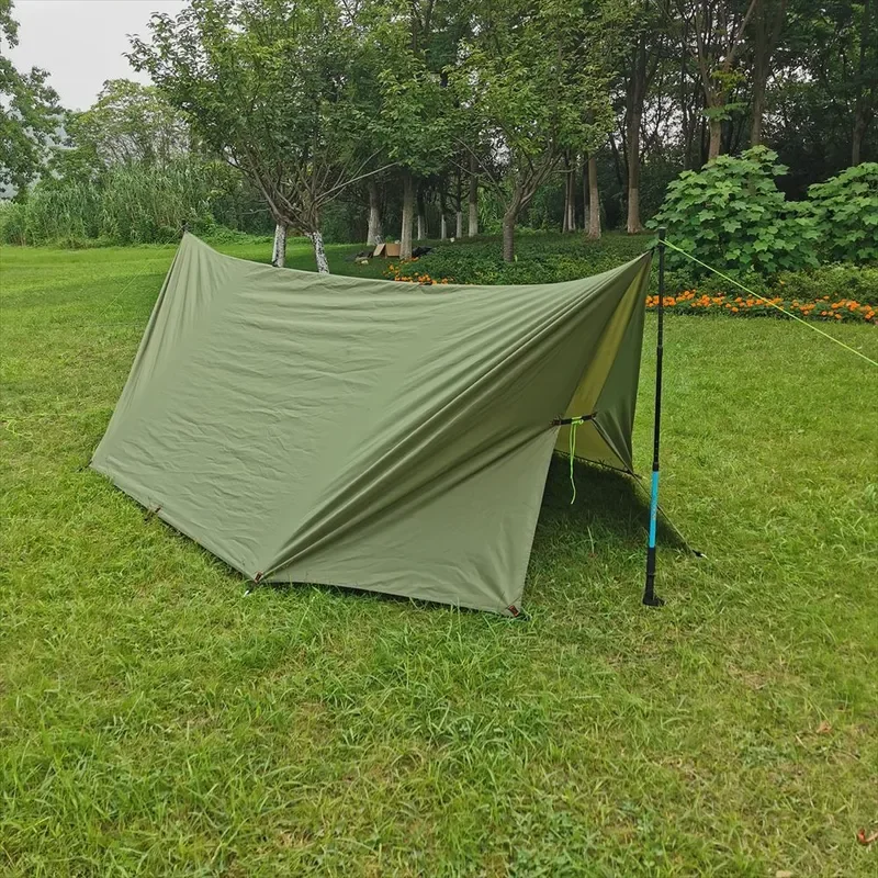 Oxford 4x3m Outdoor Canopy Tent Rainproof UV Protection Large Shade Shelter for Beach Camping with Multiple Hanging Points