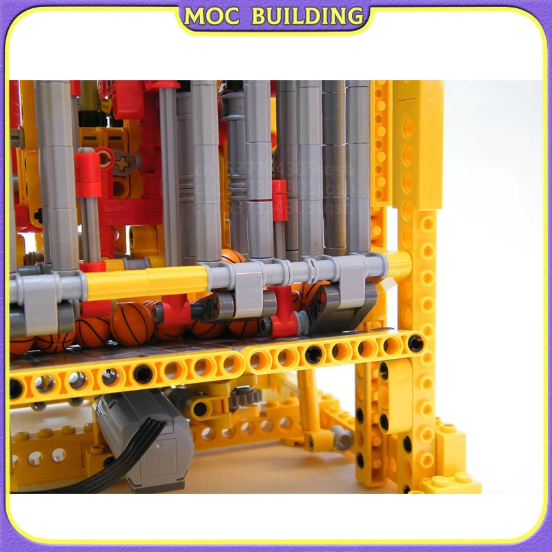 MOC Buidling Block Vertical Ball Clock GBC Module Machine Motor Technology Bricks Educational Toys Gifts