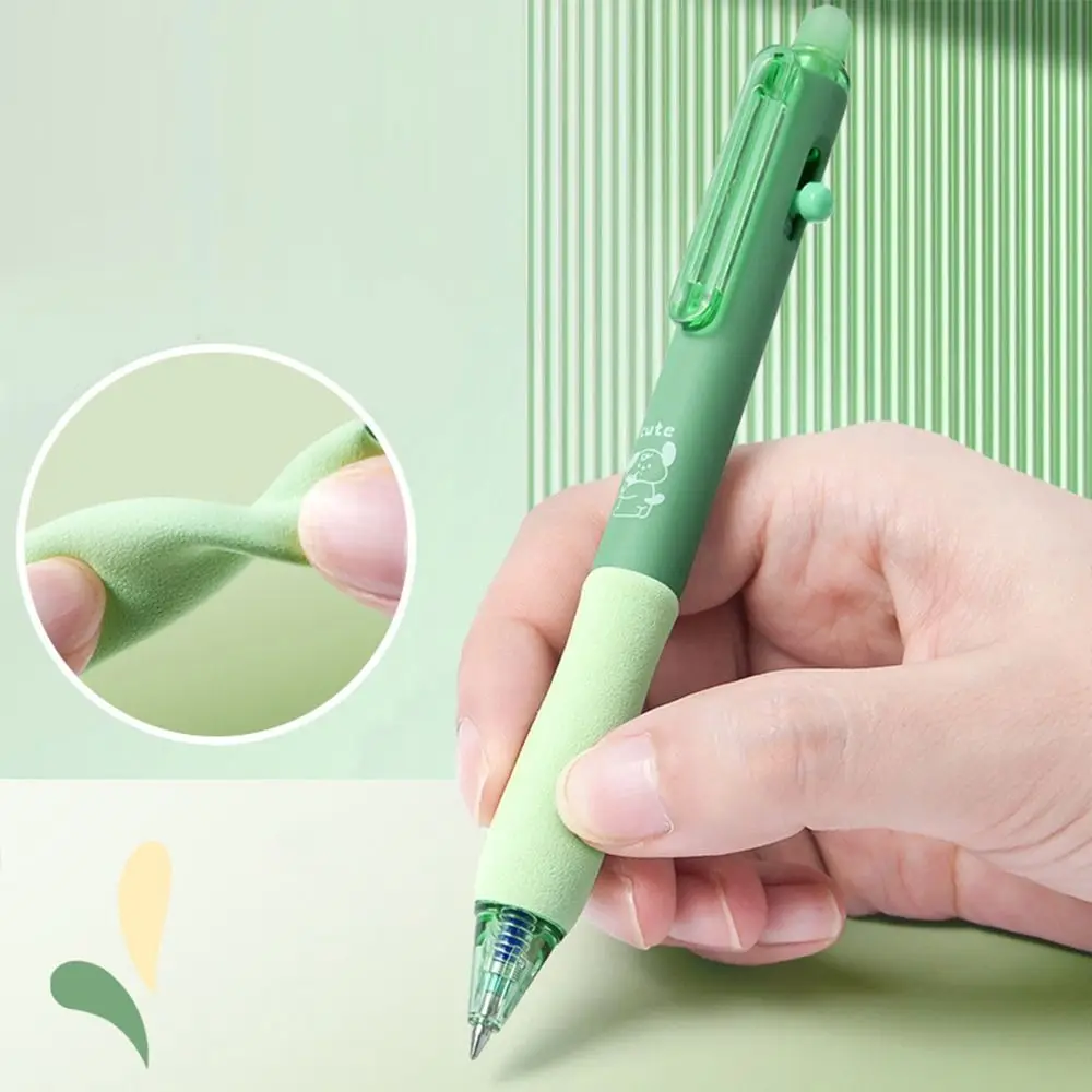 Kawaii Aesthetic Thermal Eraser Pen Cartoon Black Blue Ink Erasable Gel Pen Cute INS 0.5mm Writing Pen Office Supply