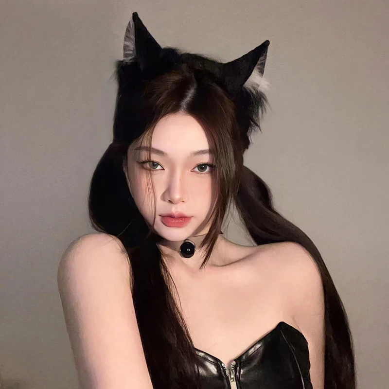 Cartoon Pluche Kat Oren Hoofdband Voor Vrouwen Meisjes Cosplay Haarband Grappige Leuke Lolita Haar Hoepel Creatieve Haaraccessoires Geschenken