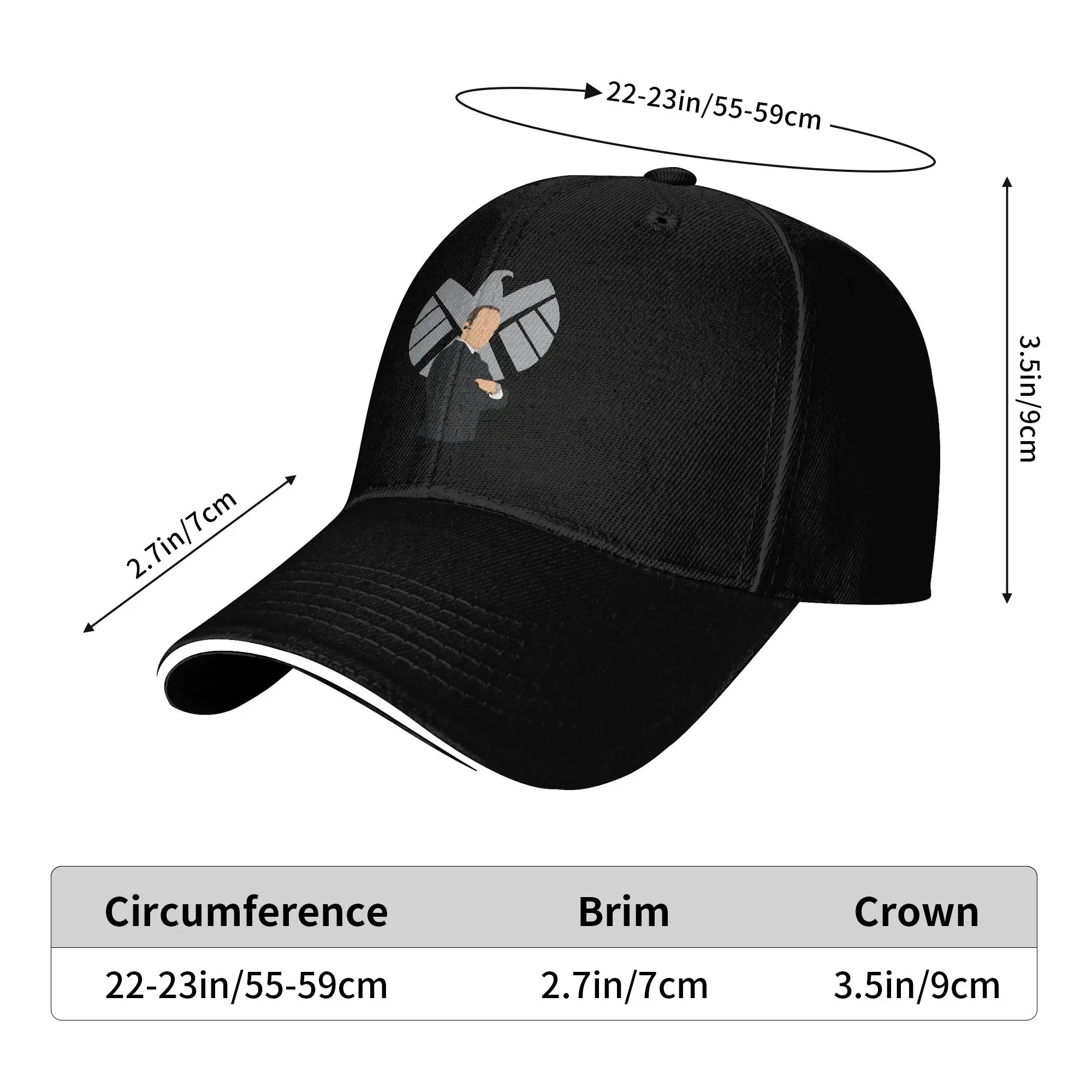 Agents of Shield Phil Coulson Baseball Cap  Fashion Unisex Men Trucker Hat Custom DIY Outdoor Sports Baseball Caps Gift Idea