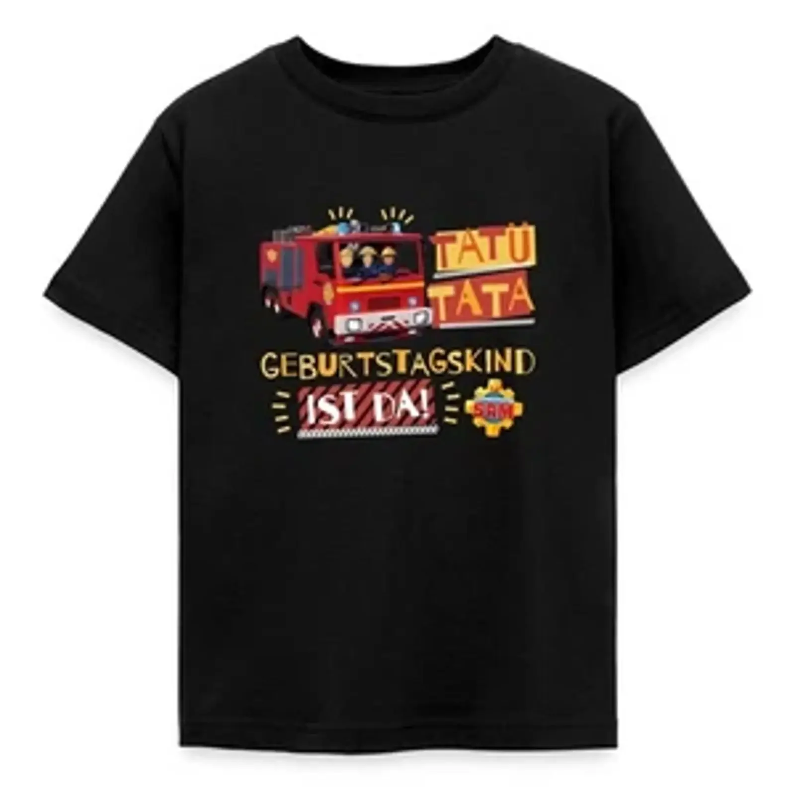 Fireman Sam Sirens for Birthday Kids T Shirt vintage Washed Top For Everyday Wear Casual homme streetwear Slightly Versatile