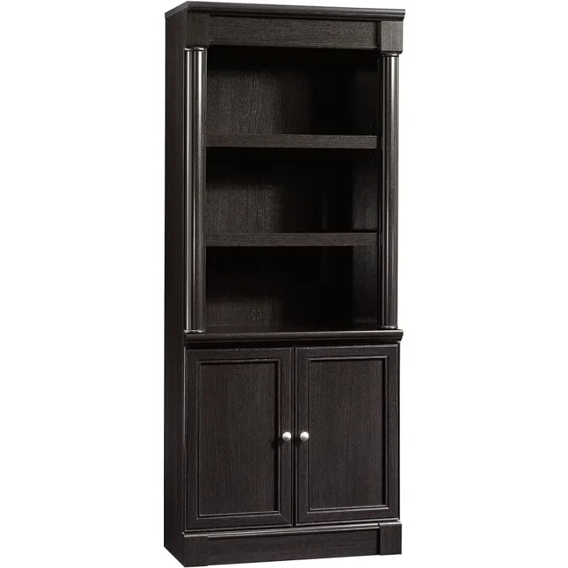 Sauder Palladia Library With Doors, Wind Oak finish