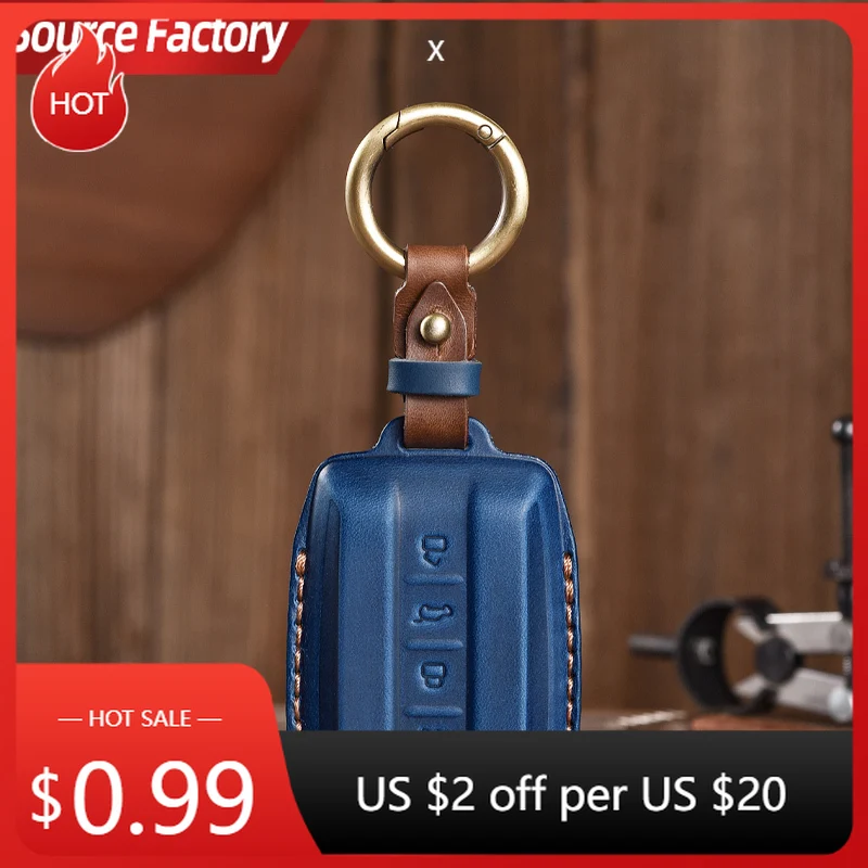 

Car Stickers Genuine leather Protector For Great Wall GWM WEY TANK 300 500 Tank300 Tank500 Key Case Cover Fob