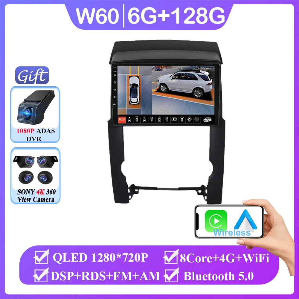 Autoradio Voor Kia Sorento 2009-2012 Android Auto Multimedia Speler GPS Navigatie Stereo Head Unit Geen 2din DVD 5G WIFI TS10 BT