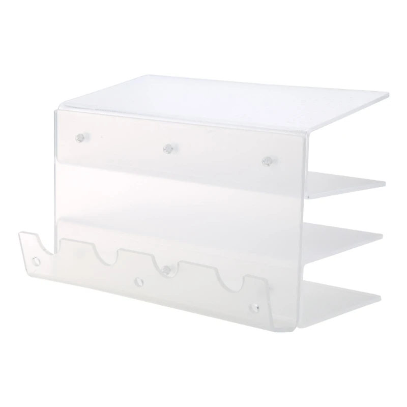 

Stylish Acrylic Keyboard Mouse Storage Rack Organize 3-Tier Keyboards Display Stands Plate Frame Dropship