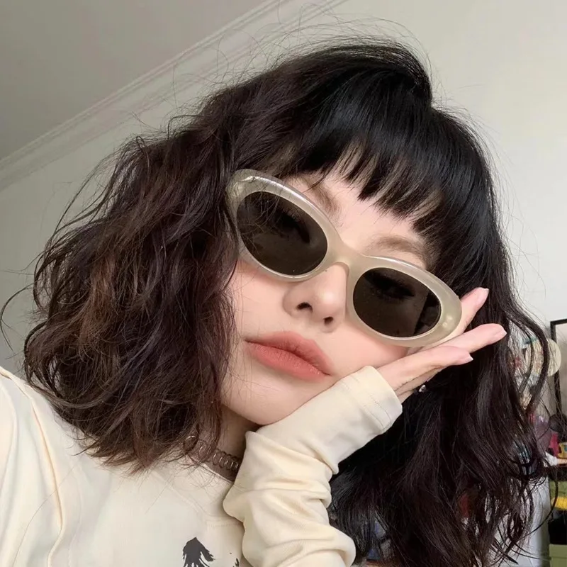 

Women's fashion sunglasses small frame retro cat-eye simple sunglasses