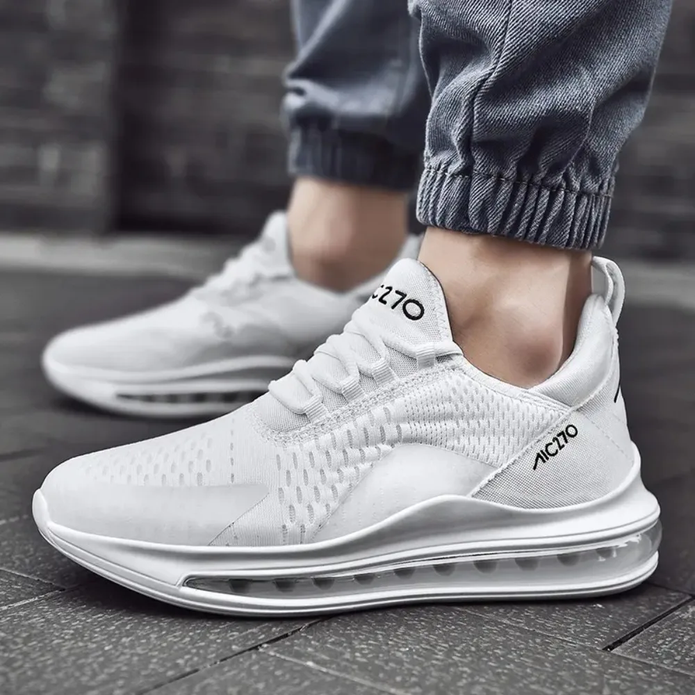 

Men's Air Cushioned Running Shoes Outdoor Breathable Sports Shoes Student Anti Slip Fashionable Running Shoes