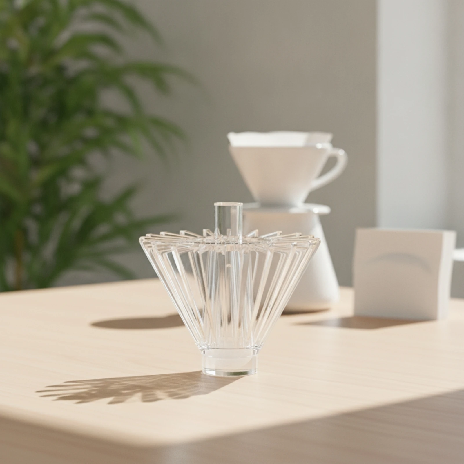 Coffee Filter Paper Press Compatible Coffee Filter Paper Presser Lightweight Efficient for Home Brewers