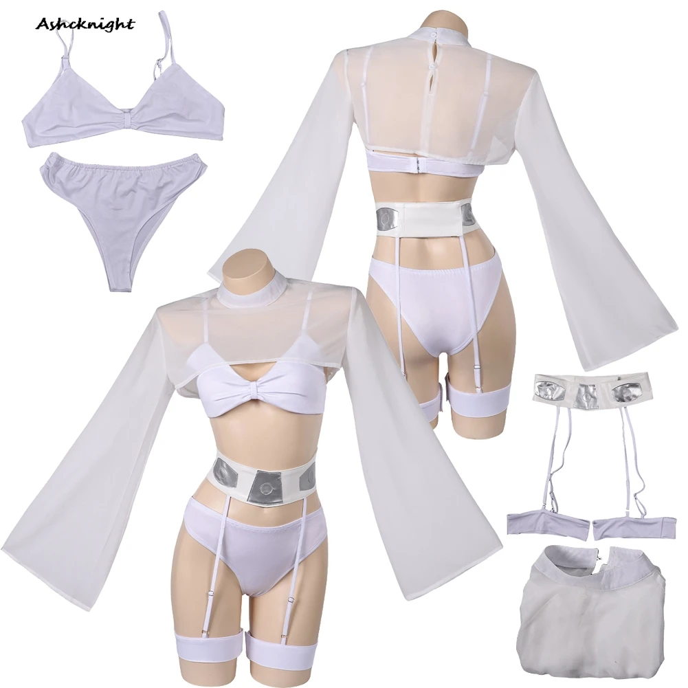 

Movie Space Battle Cosplay Leia Top Clothes Costume Halloween Roleplay Outfits Suit Costume Carnival Party Disguise For Women