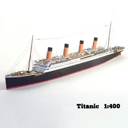 3D 1/400 Titanic Ship Assemble Paper Model Kit Game Toy Collectables Home Decoration Ornaments Gifts