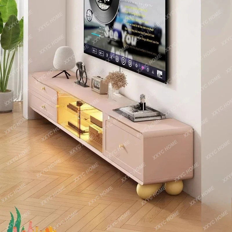 Floor-to-ceiling living room household cream wind premium TV cabinet