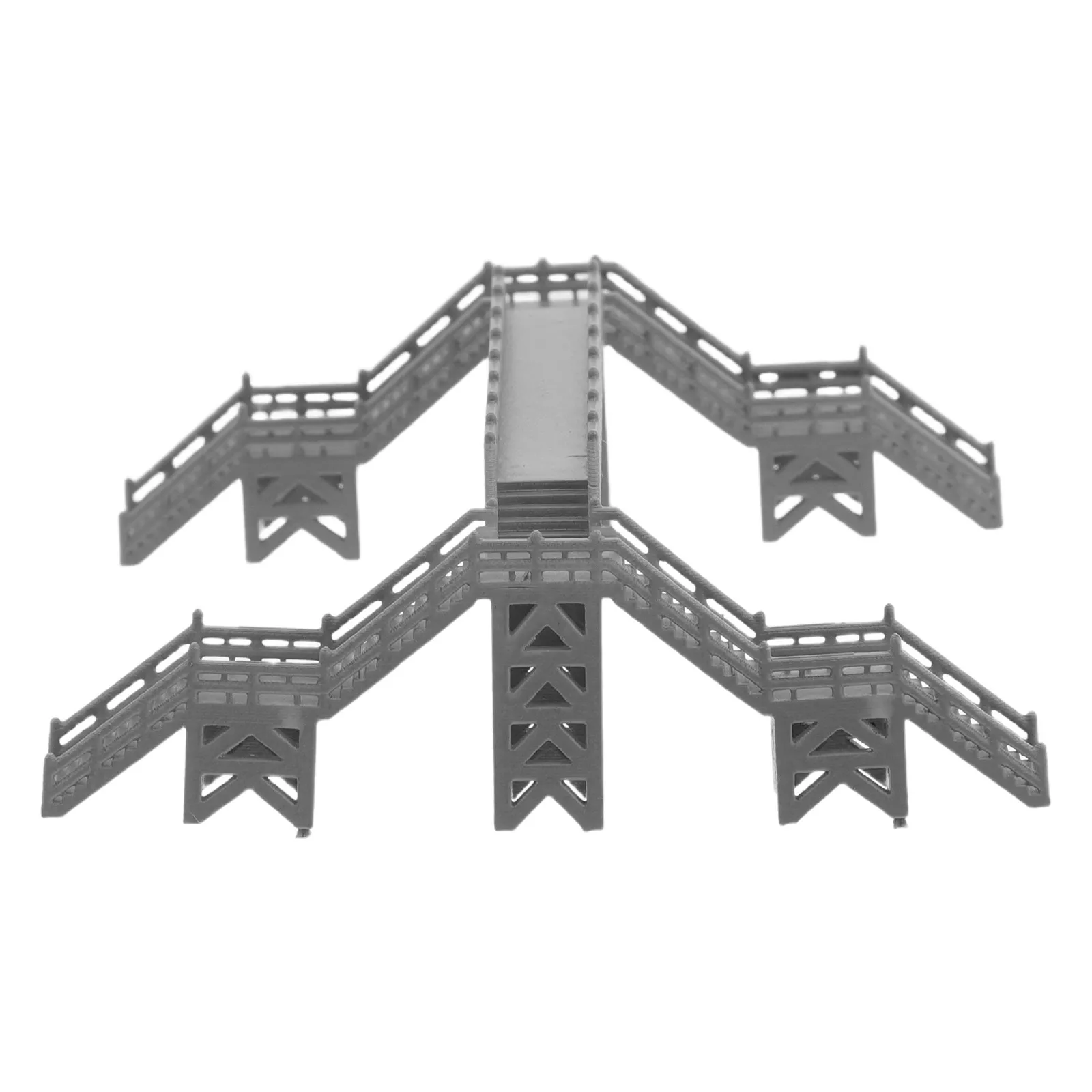 

Mini Footbridge DIY Train Accessories for Railway Layout Sand Table Decor High Detail Pedestrian Bridge Plastic Miniature Urban