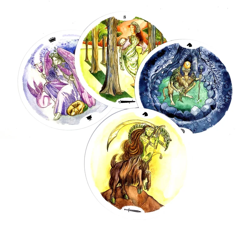 New Style Circle Of Life Tarot Cards PDF Guidance Deck Divination Entertainment Party Board Game Supports Wholesals 78PCS