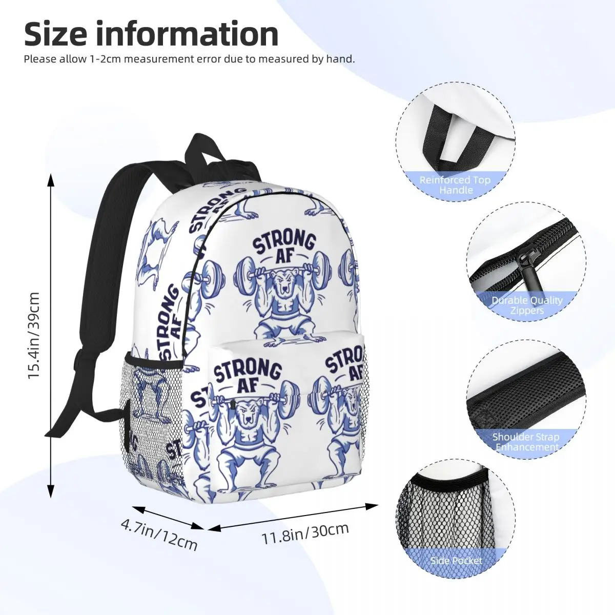 Weightlifting Backpacks Teenager Bookbag Cartoon Children School Bags Travel Rucksack Shoulder Bag Large Capacity