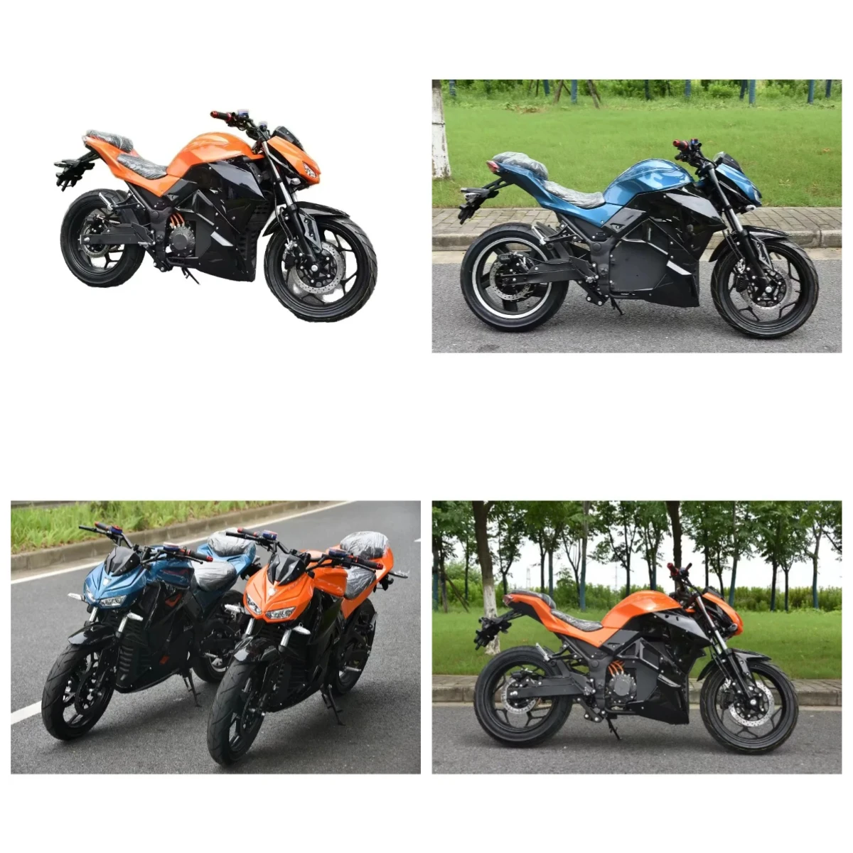 

2025 Newest High Quality Customizable Adult Electric Motorcycle 3kw Motor 40A Lithium Battery Top Speed 115 Km/h 72V Sportbikes