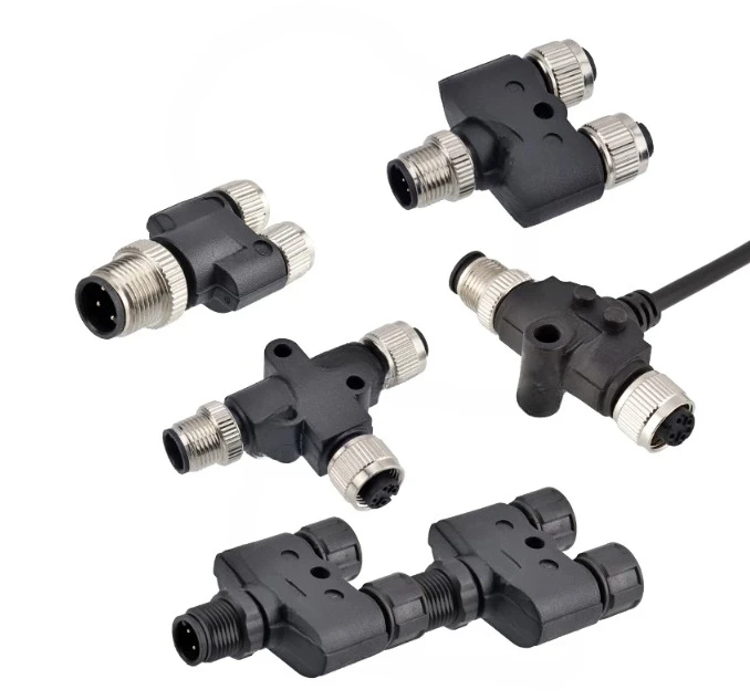 M12 adapter YTLI type adapter one point two plug male to female plug waterproof connector