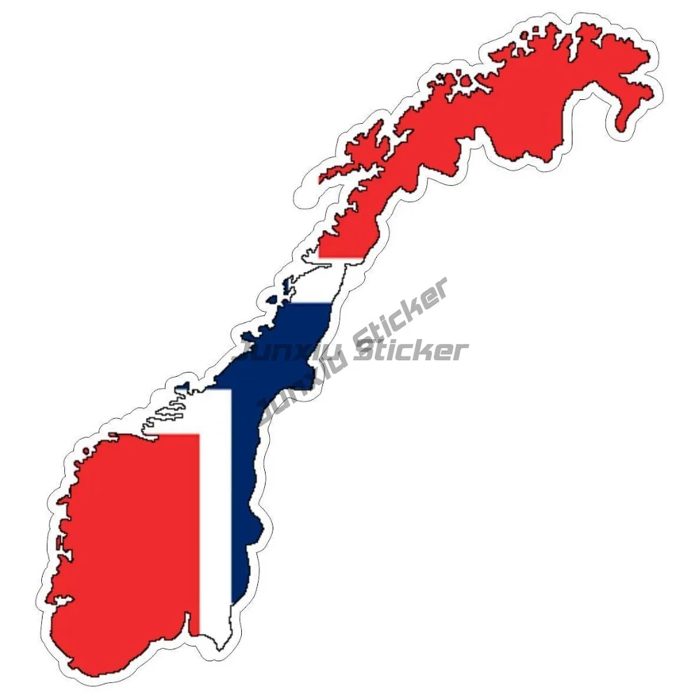 

Sticker Decal Emblem Flag Flag Map Norway-And Graphics Camper Sun Decals Camping Car Stickers