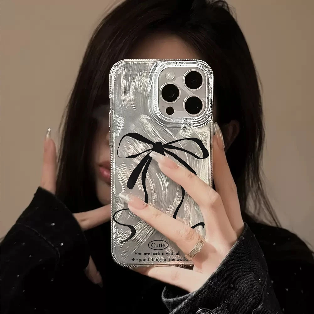 Luxuriöse Dollar-Schleife INS Hülle für iPhone 16 17 15 Pro Max Hüllen iPhone 17 11 12 13 ProMax 14 Plus 16E 8 XS XR Weiche Stoßfeste Schutzhülle – Detail 5