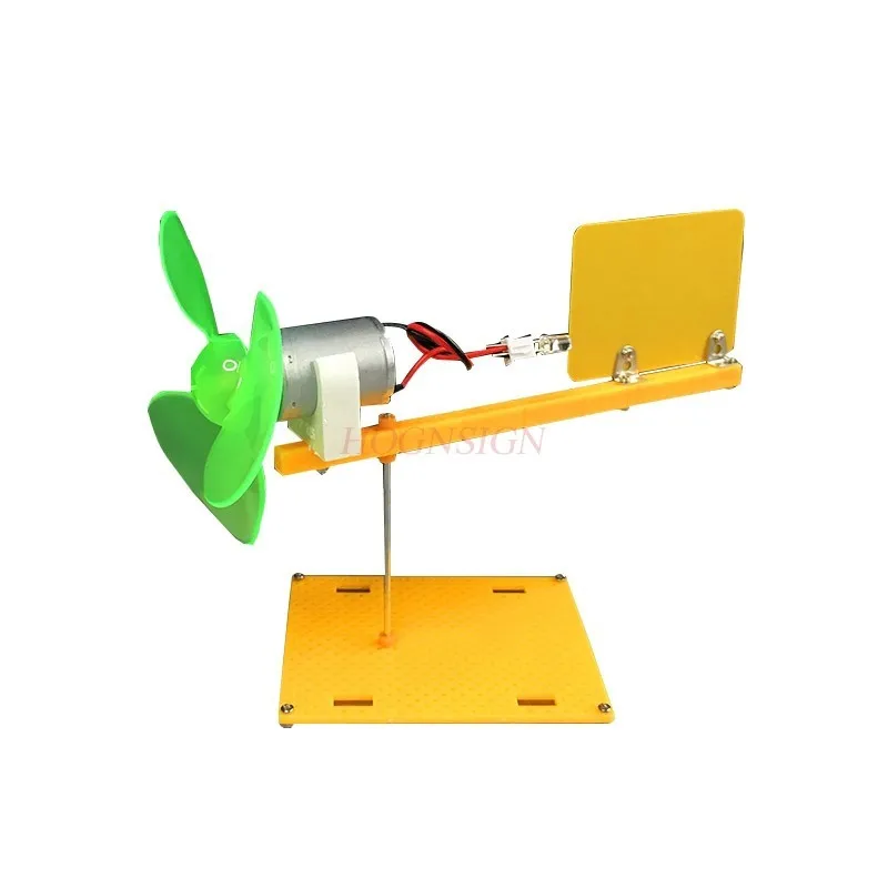 

1 комплект красочных огней, миниатюрных ветровых турбин, мелкое производство, наука, образование, физика, игрушки для сборки ручной работы