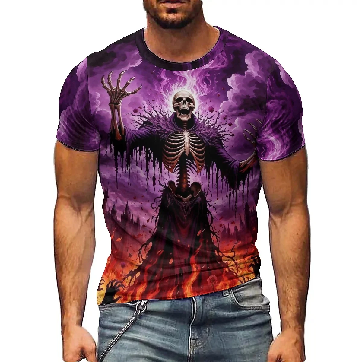 

Family Gathering Novel & Funny Men's 3D Printed Short-Sleeve T-Shirt - 3D Men's Couple Matching Top