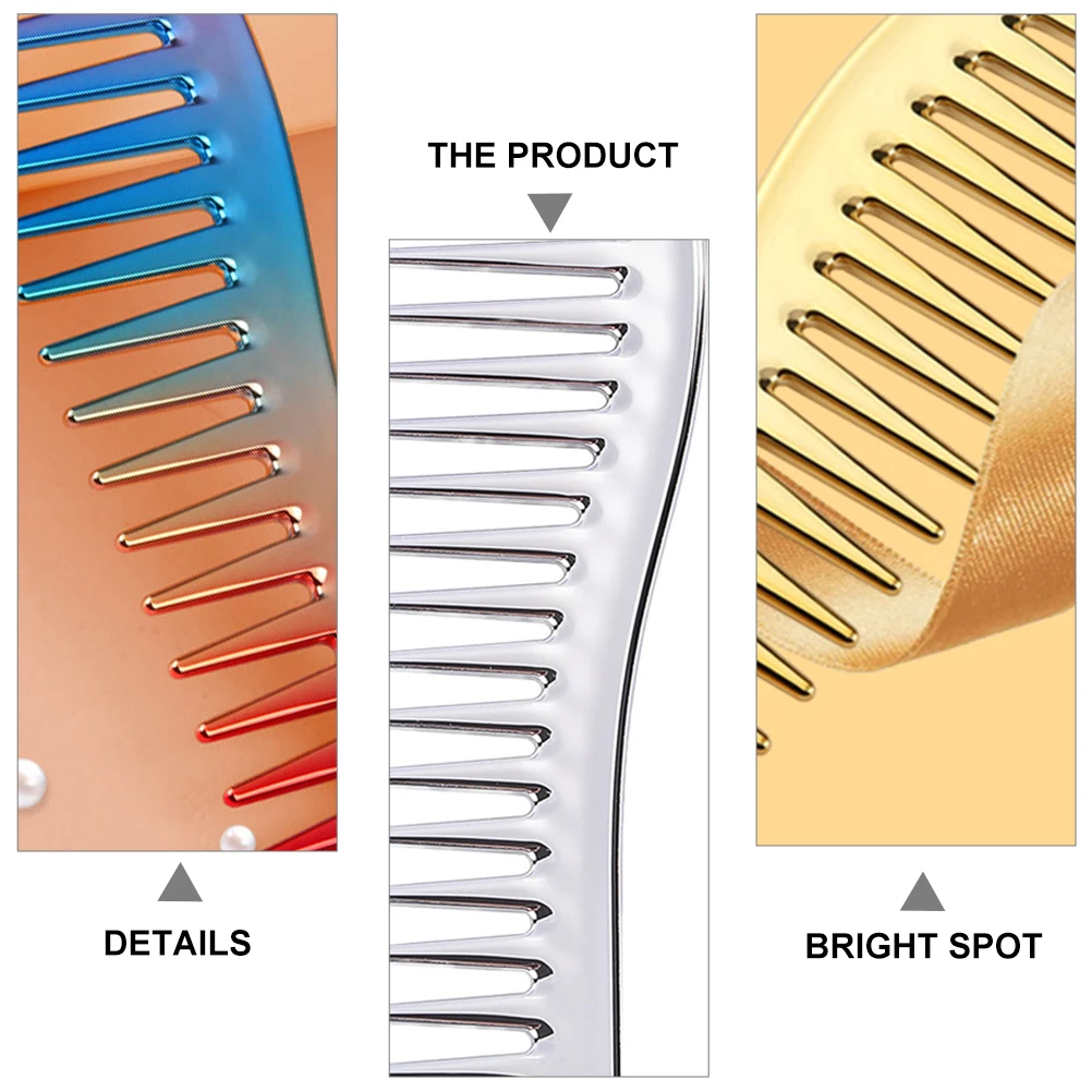 

3pcs Hair Cutting Comb Wide Tooth Detangler Styling Comb For Men Women Glossy Durable Barber Hairdressing Supply