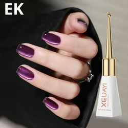XEIJAYL12D Flash Laser Gel Nail Polish Glass bead Cat eye polish Varnish with Sparkles Professional Semi-permanent Enamels
