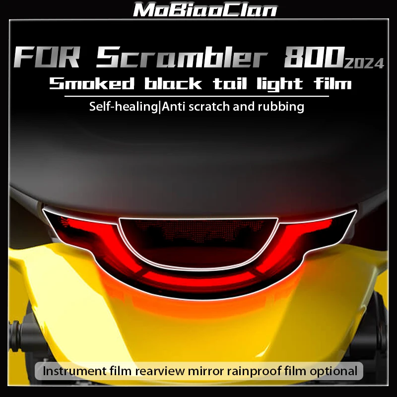 Per Ducati Scrambler 800 2024 pellicola per strumenti di protezione del cruscotto pellicola per fanale posteriore pellicola protettiva trasparente modificata