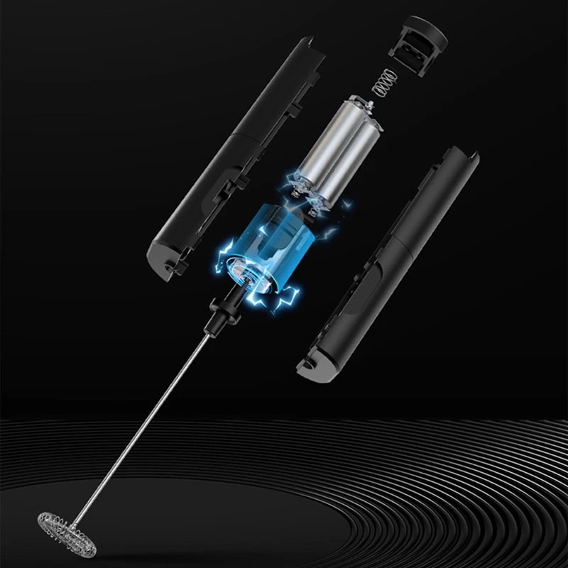 ABXH เครื่องตีฟองนมไฟฟ้าสแตนเลส, เครื่องตีฟองนมไฟฟ้าครีมกาแฟแบบพกพา