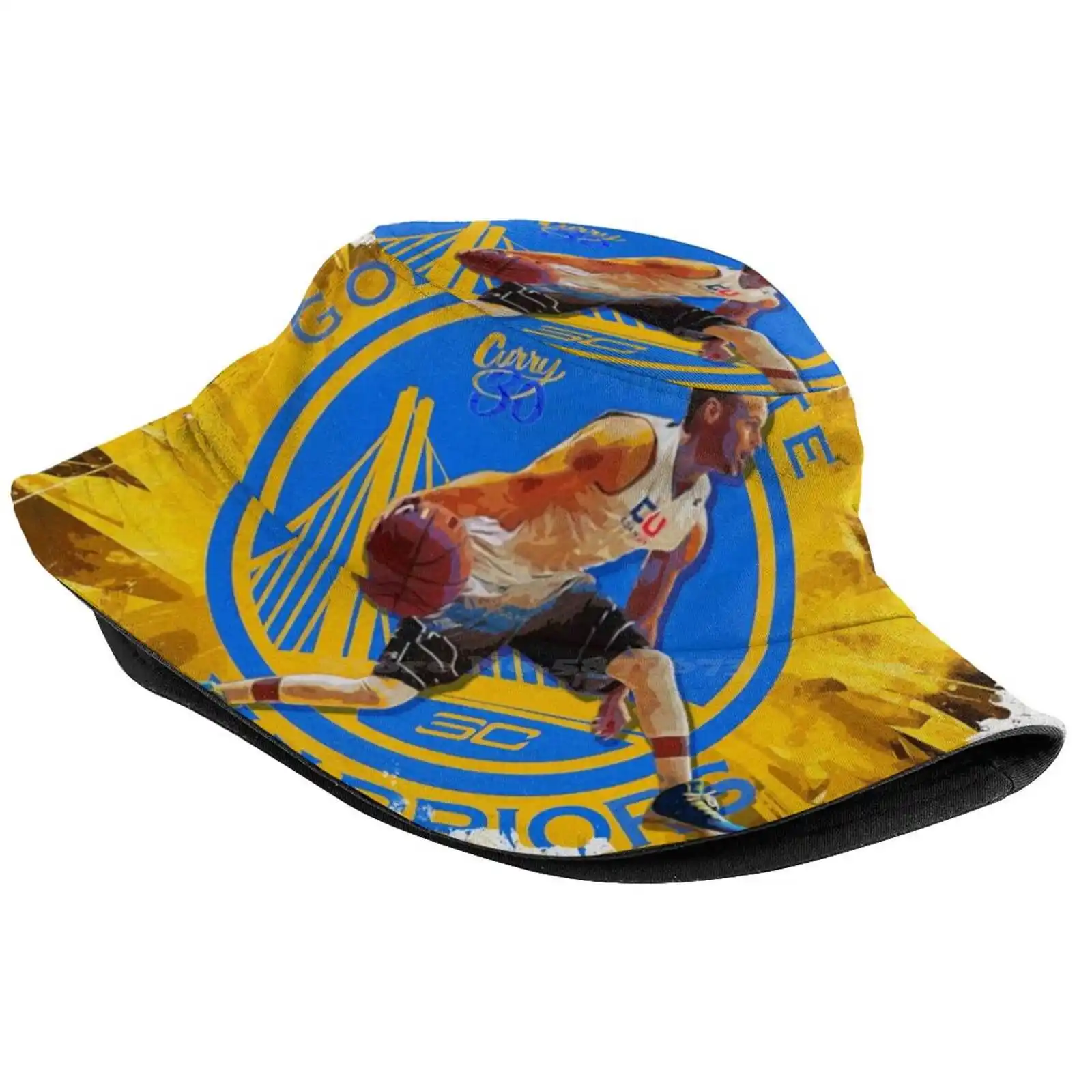 Steph Curry Poster Sun Cap Fisherman Hat Bucket Hats Steph Curry Basketbal Player