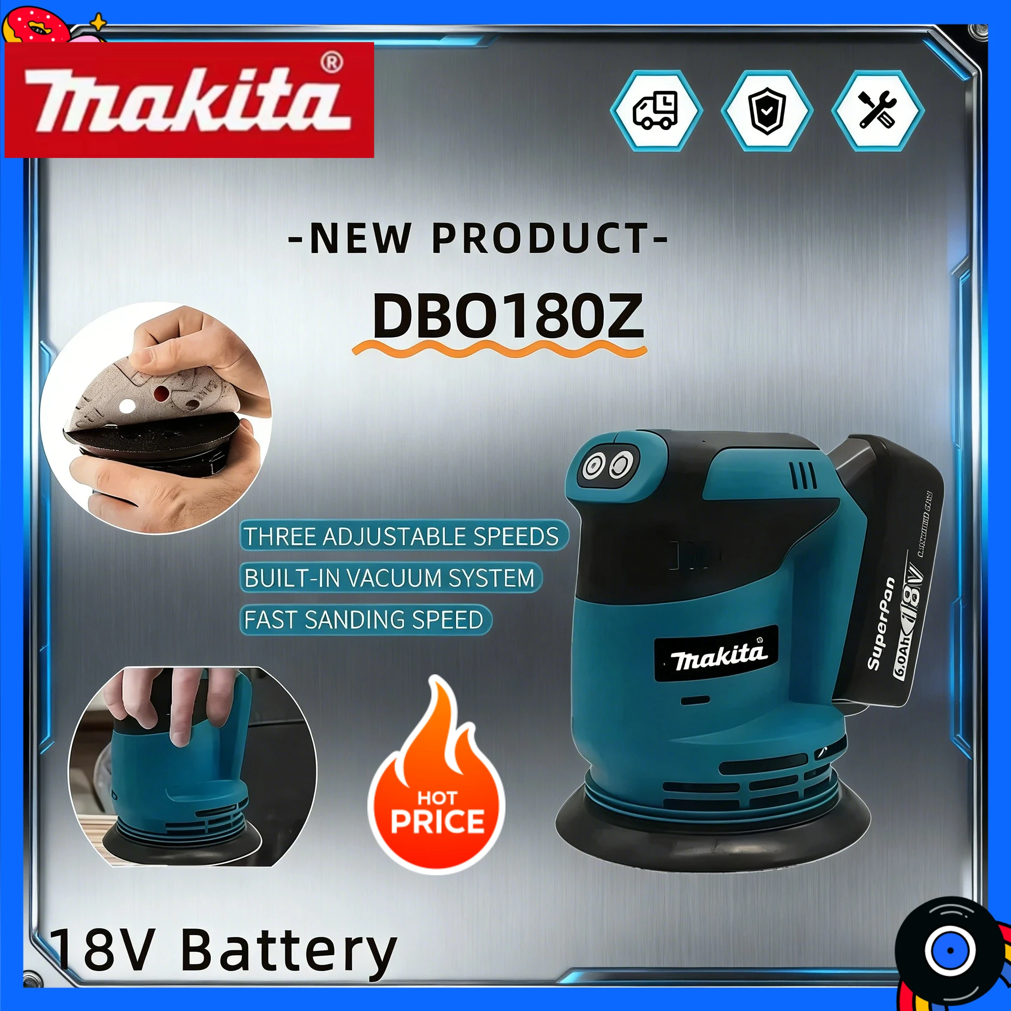 levigatrice-a-disco-senza-fili-makita-dbo180z--ideale-per-la-lavorazione-del-legno-e-la-lucidatura-dell'argilla--per-utensili-makita-18v-20v-solo-corpo-macchina