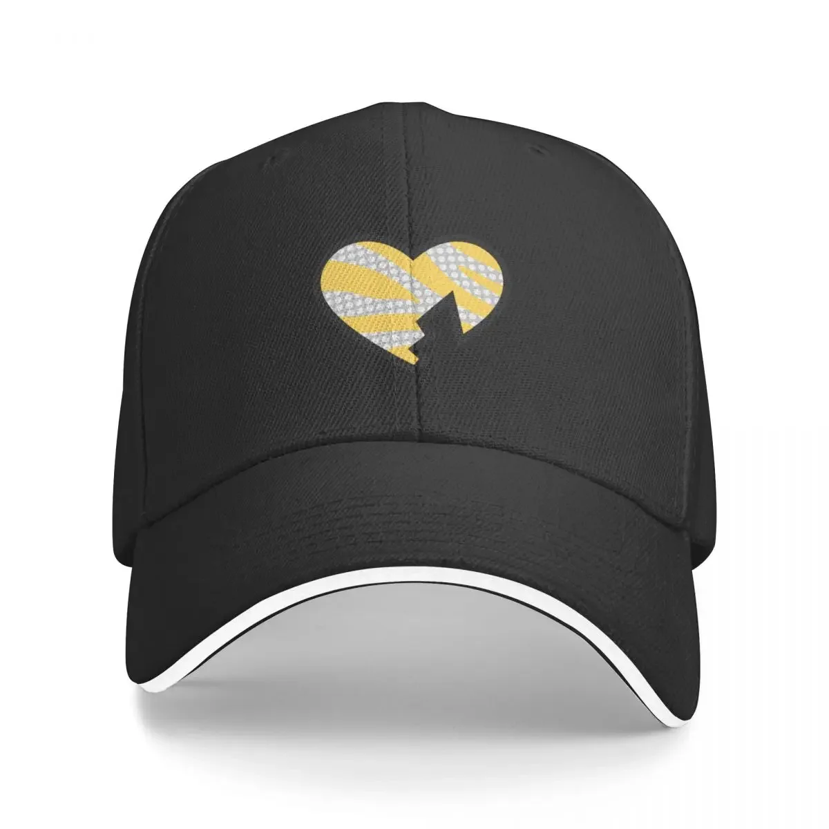 HBK WM 12 ('96) White/Gold Heart Collage Baseball Cap Hat Baseball Cap Big Size Hat Sports Cap Hats Man Women's