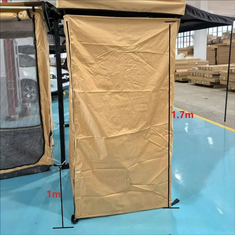Camper Trailer Instant Ensuite Awning Shower Tent Outdoor Vehicle Hard Shell Roof Top Four-Season Quick Setup Aluminum