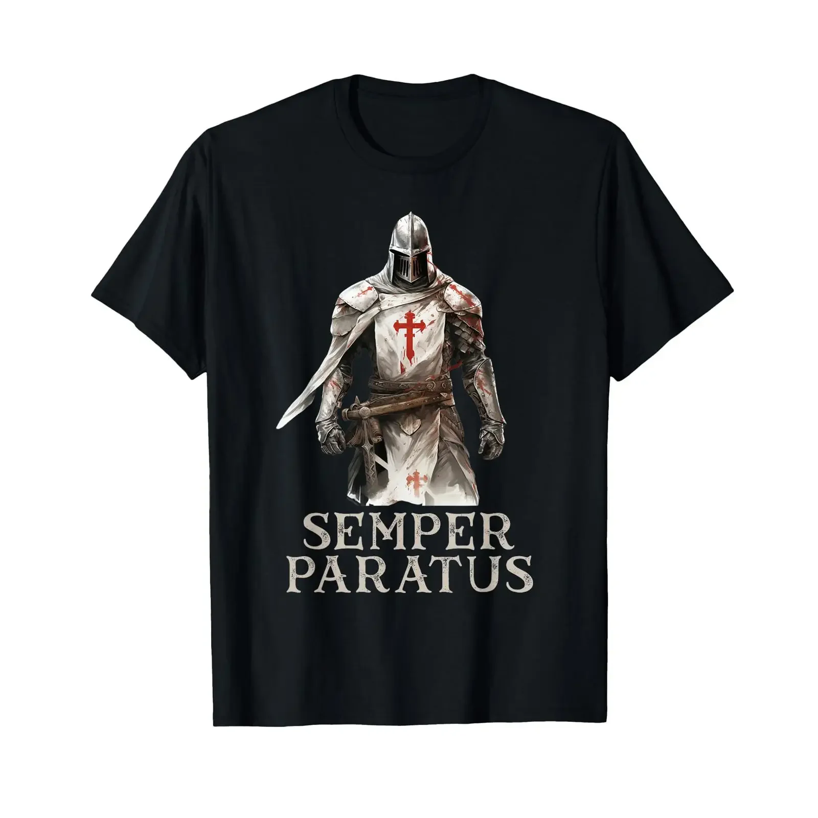 Catholic Knight Templar Crusader Cross T Shirt vintage Washed Stylish Unisex Versatile Soft Stretched Slightly Casual