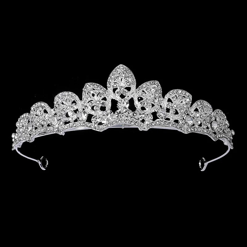 Crystal Tiara Bridal Jewelry Exquisite Bride Party Rhinestone Bridal Crown New Hair Jewelry Women Headpiece Hair Accessorie