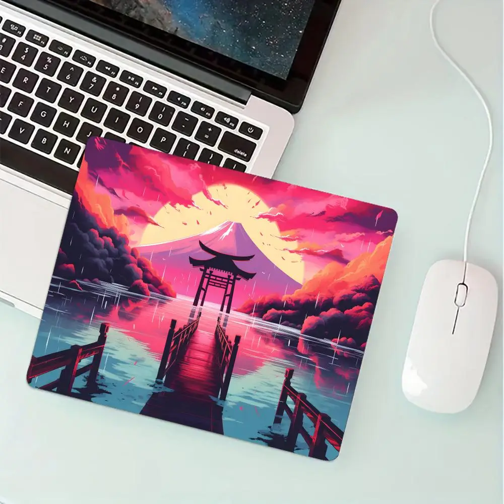 Artistic rendering Scenery of Japan small mouse pad rubber anti-slip Desk Mat mini gaming mats pc accessories laptop office pads