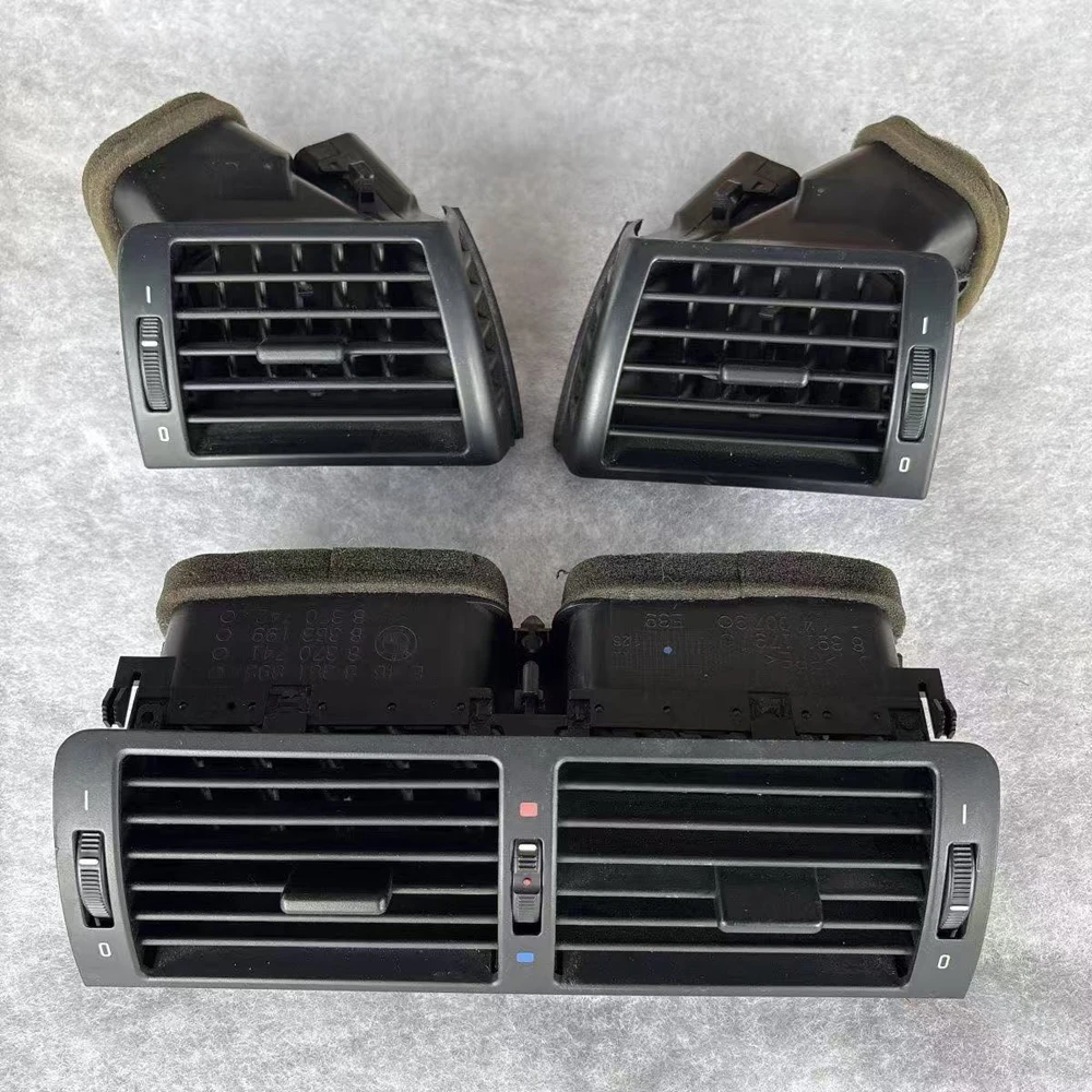 85%new 1/2/3pcs Car Dashboard Front Central Air Conditioner Panel AC Vent Grille Assembly For BMW 3 Series E46 318i 325i 2004