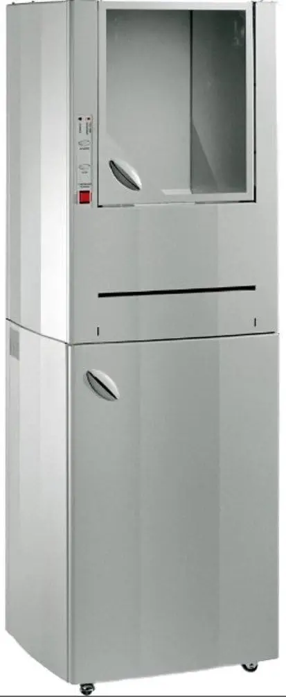 Industrial Centralized Cross-Cut Heavy-Duty Shredder, 53-Gallon Steel Cabinet, Commercial Chain-Drive System, High-Capacity Shredding Equipment