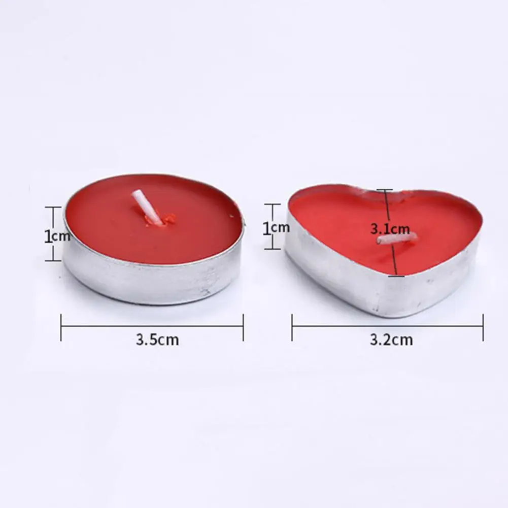 50Pcs Świeczka na podgrzewacz Wygodny dostawca domu Dekoracyjna świeczka urodzinowa Mała świeczka urodzinowa