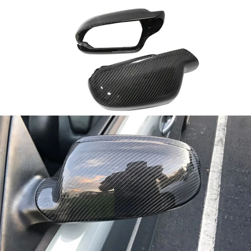 

OEM Style Carbon Fiber Side Mirror Cover with Lane Assist for Audi A3 S3 RS3 A4L RS4 A5 S5 2010-2016 Replacement 2pcs
