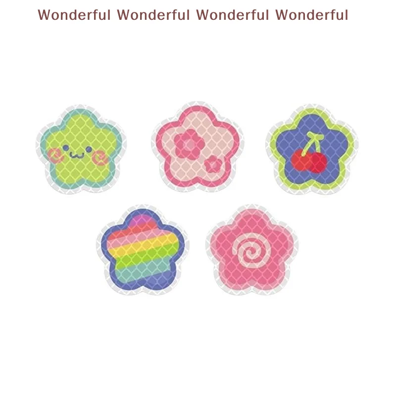 

5PCS Reflective Car Stickers Helmet Waterproof Decals Hearts Butterfly Stars Night Riding Safety Motorcycle Bicycle Decoration