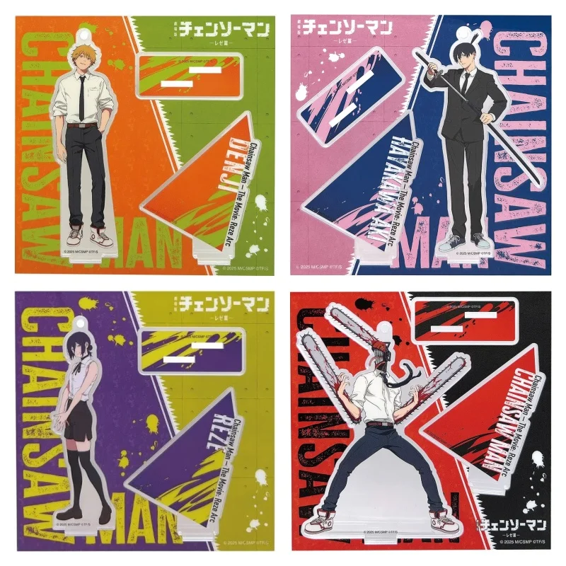 Novo denji pochita makima hayakawa aki power cosplay ornamentos acrílicos anime motosserra homem suporte figura fãs presentes 15cm